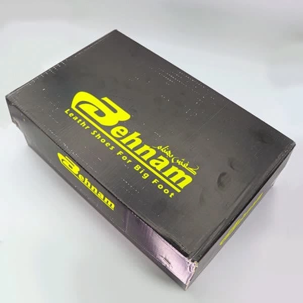 کفش مردانه چرمی طبیعی بندی بهنام